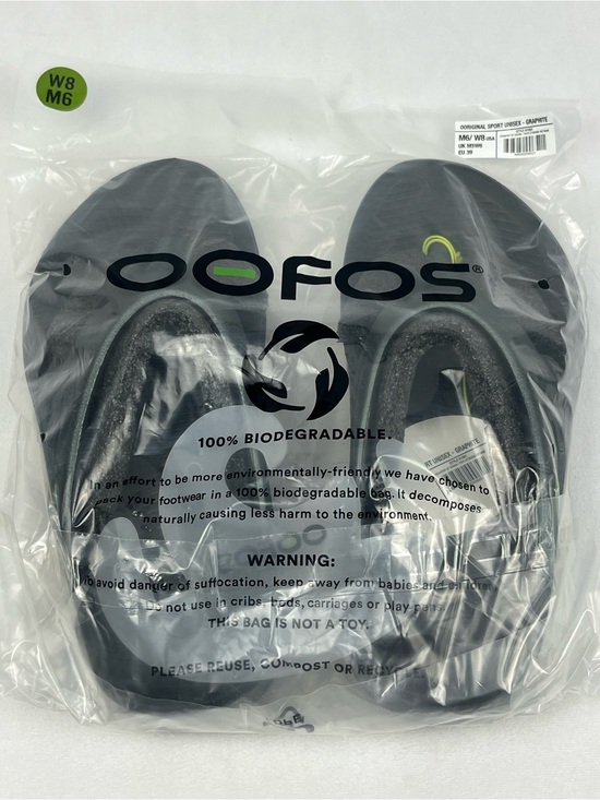 NEW OOFOS OOriginal Sport Unisex Thong Sandal - Graphite - Size Men 6 / Women 8 main image 7